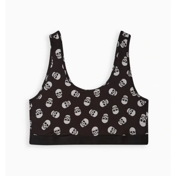 TORRID unlined cotton scoop neck bralette - Picture 3 of 4